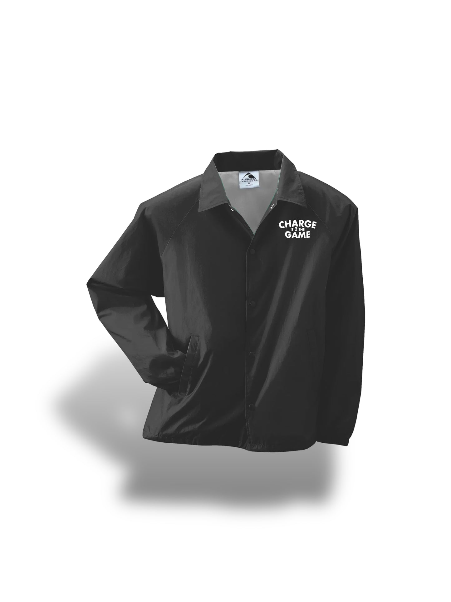 Charge It 2 The Game Embroidered Logo Black Jacket - Charge It 2 The Game