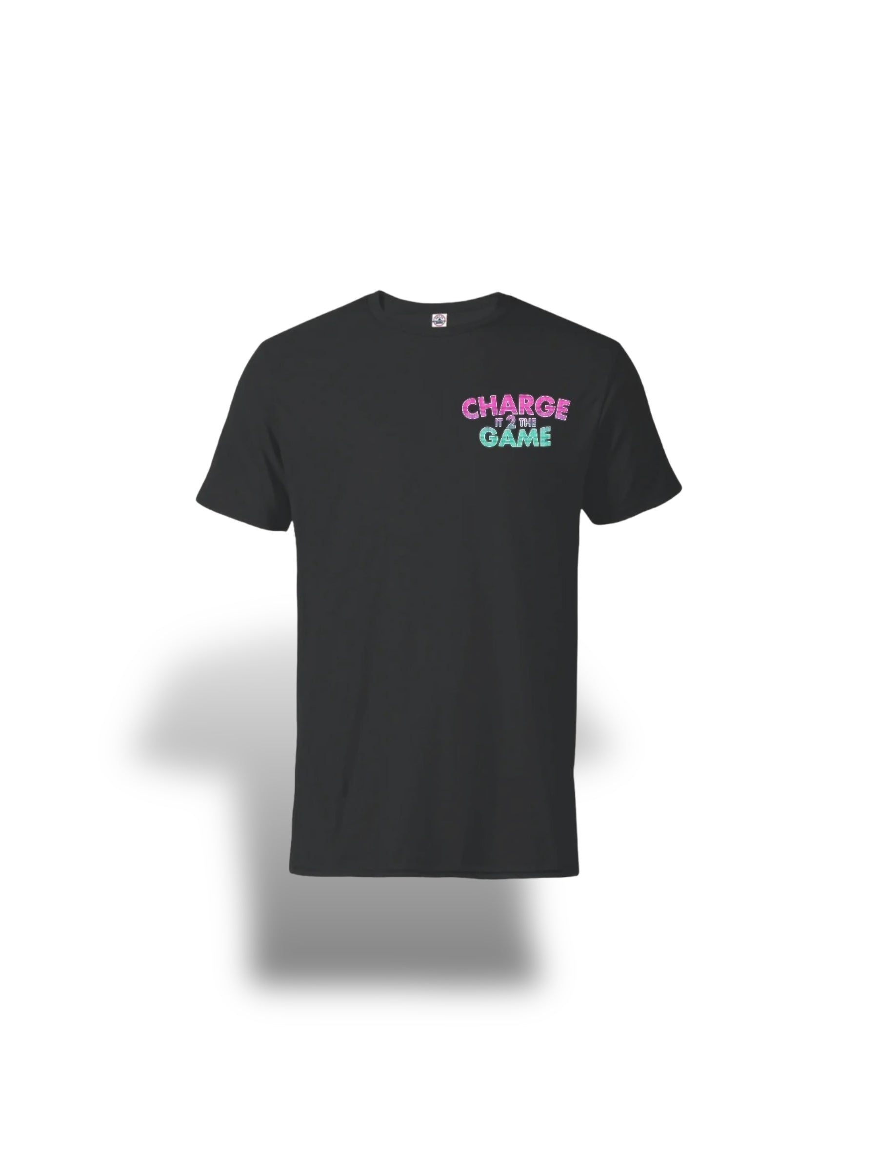 Charge It 2 The Game Black Logo Tee - Charge It 2 The Game